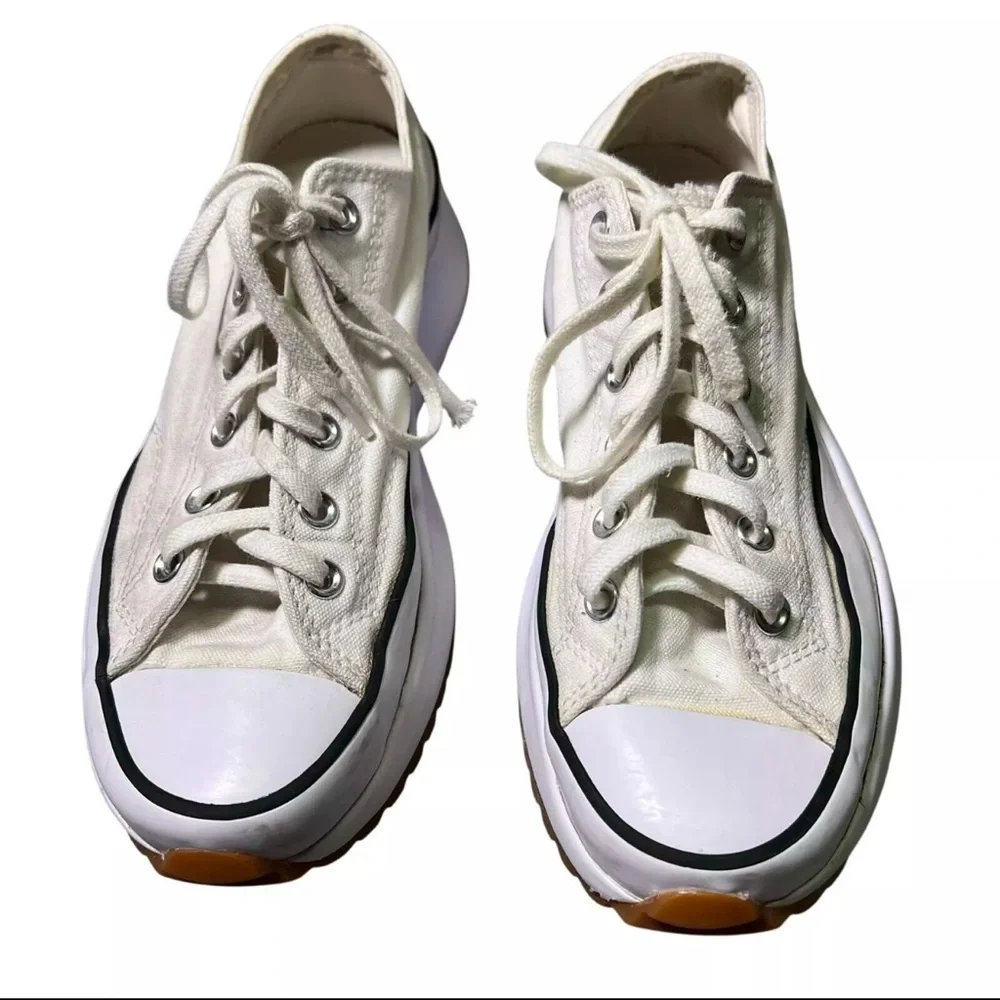 CONVERSE Chuck Taylor Canvas Run Star Hike Platform Low Top White Size W9.0 - Picture 4 of 9